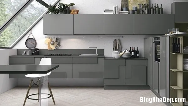 10 mẫu thiết kế nội thất nhà bếp rất ấn tượng với chủ đề hình học