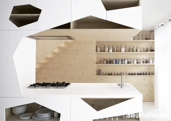 10 mẫu thiết kế nội thất nhà bếp rất ấn tượng với chủ đề hình học