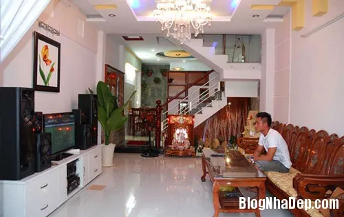 Ngôi nhà 4 tầng nằm ở ngoại ô TPHCM của cầu thủ Huỳnh Phú