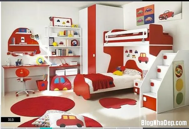 Những phòng trẻ em xinh đẹp với giường tầng