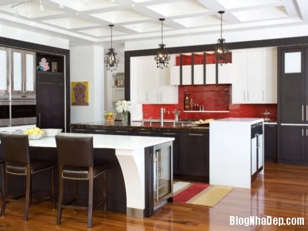 Những thiết kế backsplash màu đỏ quyến rũ cho căn bếp