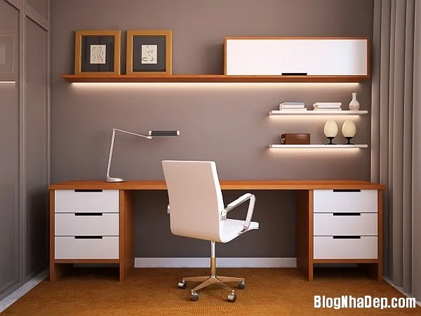 Những thiết kế phòng làm việc theo phong cách tối giản